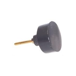 La Finesse Rund Sten Knop - Mrke Gr