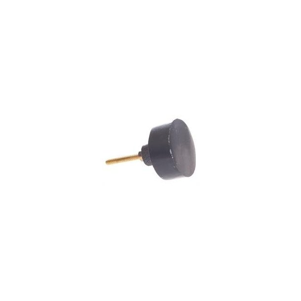 La Finesse Rund Sten Knop - Mrke Gr