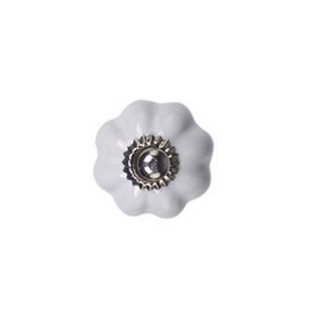 Chic Antique Knop Blomst, Hvid