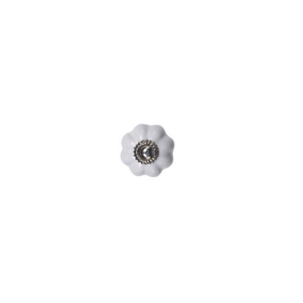 Chic Antique Knop Blomst, Hvid