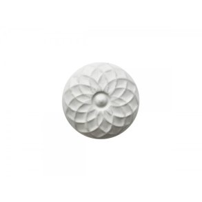 Chic Antique Greb med blomst, hvid