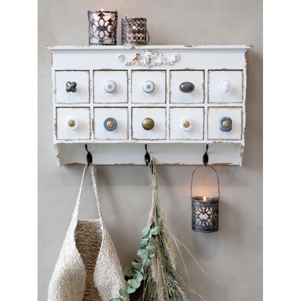 Chic Antique Greb Blomst, Antique Silver