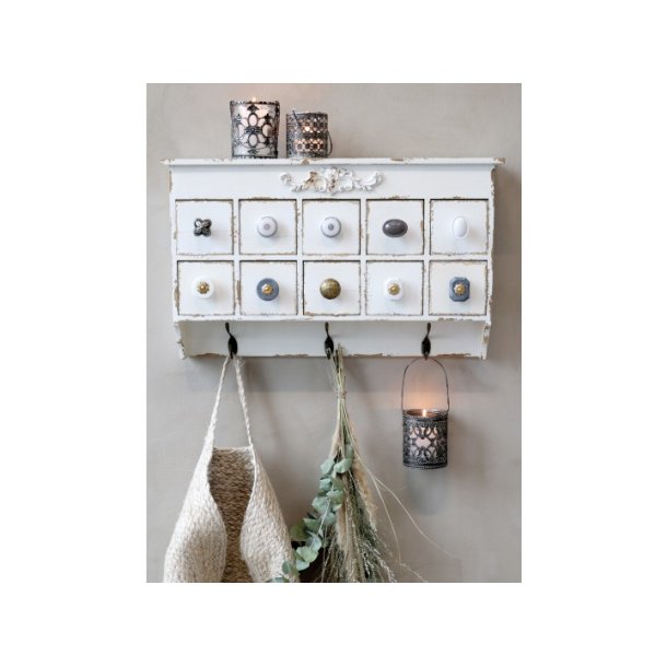 Chic Antique Greb m. perlekant hndlavet, Gr