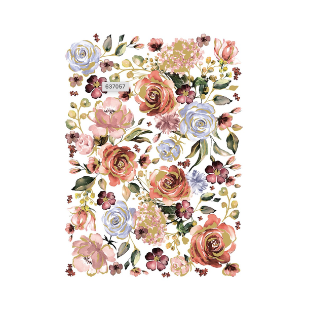 Redesign Transfer, Rose &amp; Rouge 60,96x88,90 cm.