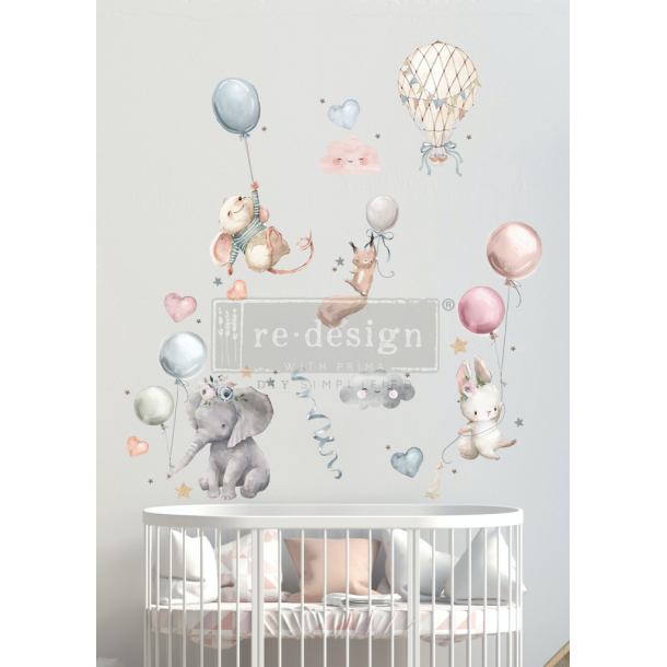 Redesign decor transfers sweet dreams 60,96x88,90 into 2 sheets