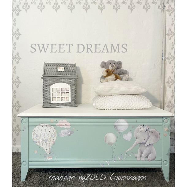 Redesign decor transfers sweet dreams 60,96x88,90 into 2 sheets