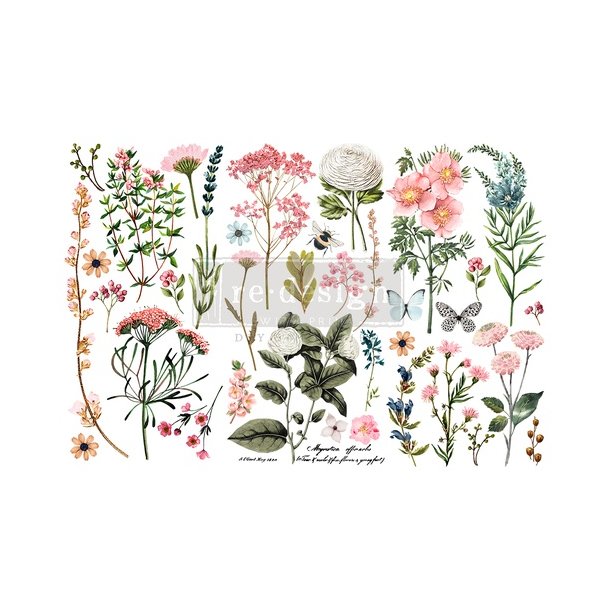 Redesign decor transfers Botanical Paradise, 15,24x30,48 cm