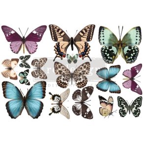 Redesign D�cor Transfers - Butterfly - 3 sheets, 15,25 cm x 30,50 cm