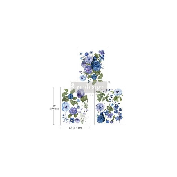 Redesign Decor Transfers, Blue Gardens