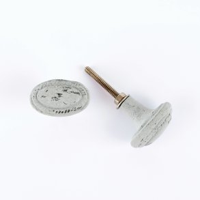 La Finesse Jern knop, Oval Lys Gr