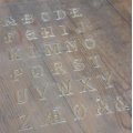 Kalkmaling Stencil Alfabet