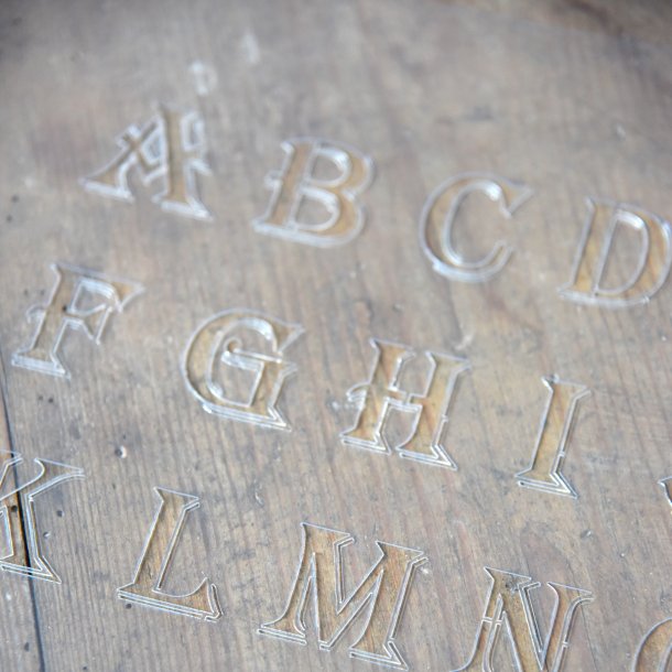 Kalkmaling Stencil Alfabet