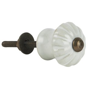 Ib Laursen Keramik Greb, Hvid/Messing