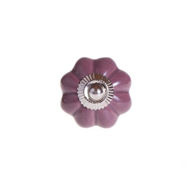 La Finesse Keramik Knop, Purple