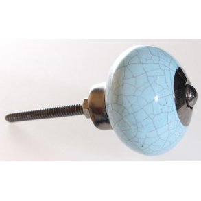La Finesse Keramik Knop, Lysbl Krakkeleret