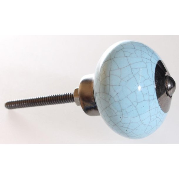 La Finesse Keramik Knop, Lysbl Krakkeleret