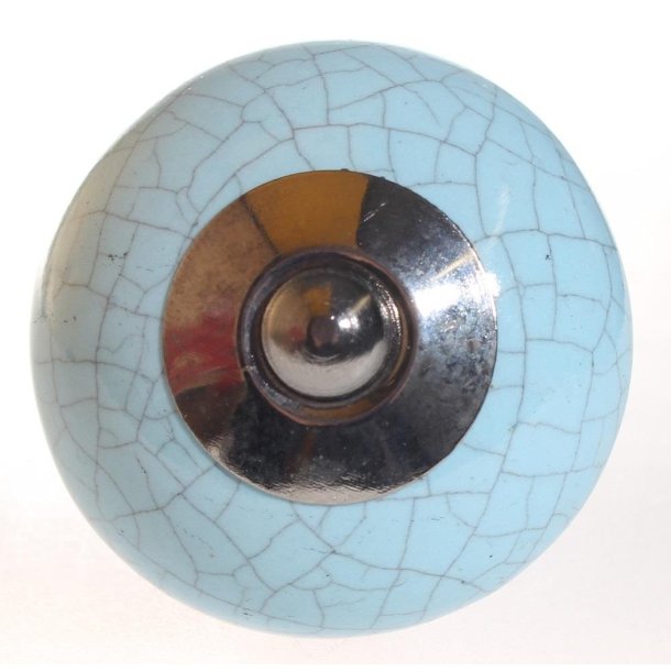 La Finesse Keramik Knop, Lysbl Krakkeleret