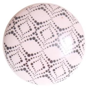 La Finesse Keramik Knop, Sorte Prikker