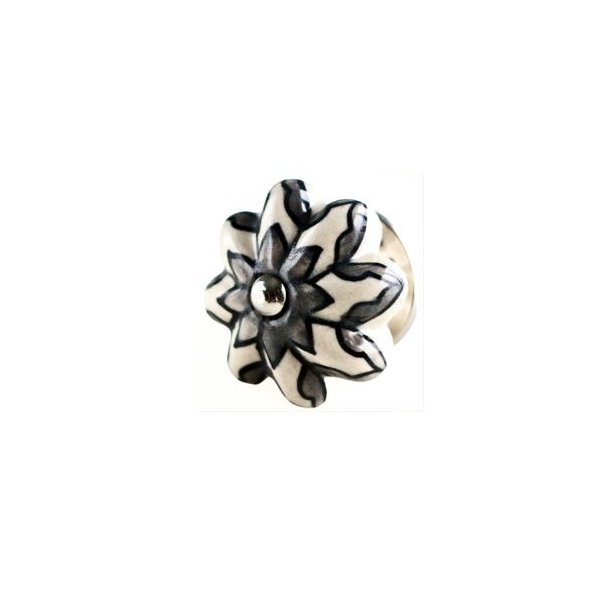 La Finesse Hvid Knop Med Gr Blomst