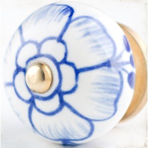 La Finesse Hvid Knop, Stor Bl Blomst