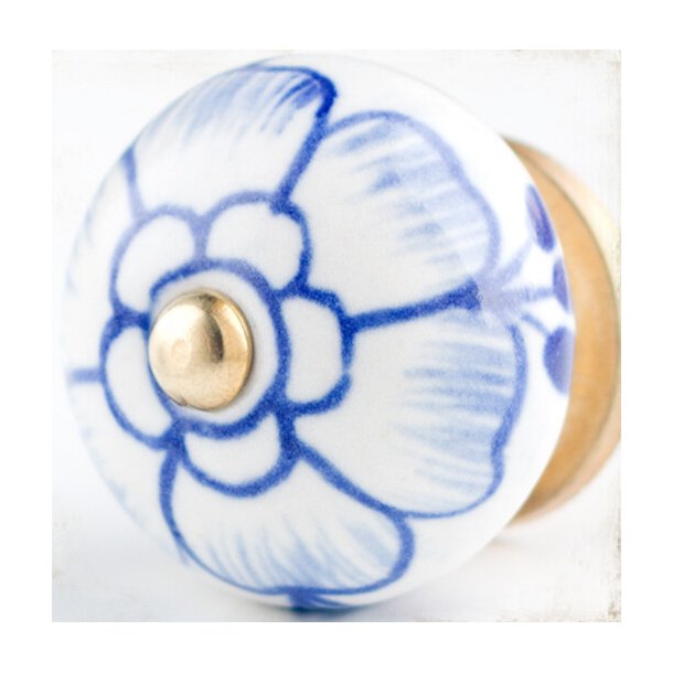 La Finesse Hvid Knop, Stor Bl Blomst