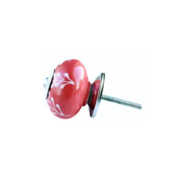 La Finesse Rd Knop Med Hvide Havplanter