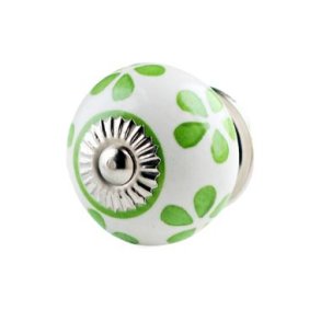 La Finesse Hvid Knop, Med For�rsgr�nne Blade