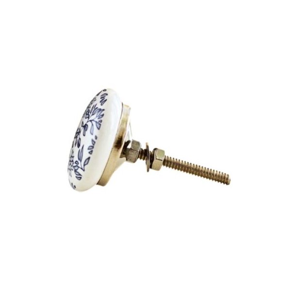 La Finesse Hvid Knop I Sirlig Bl