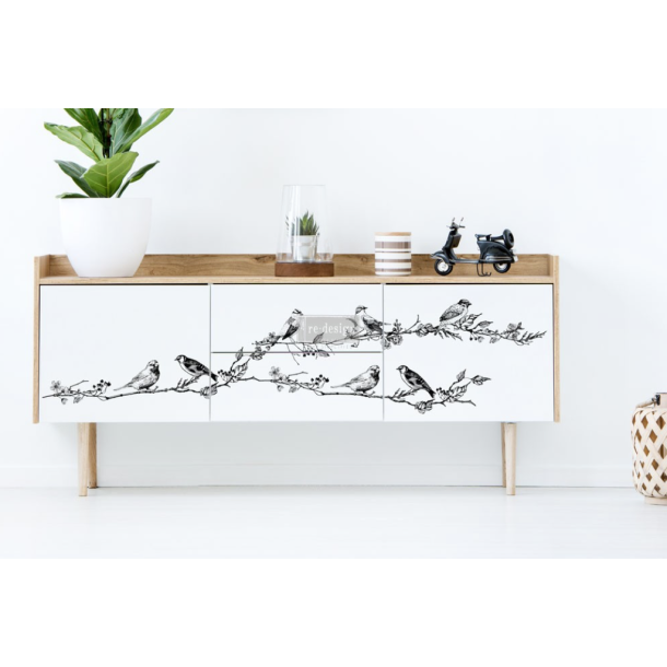 Redesign decor transfers birds berries 60,96x86,36 cm.