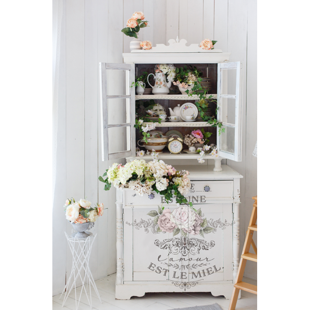 Redesign decor transfers lamour est le miel 26x 35 cm