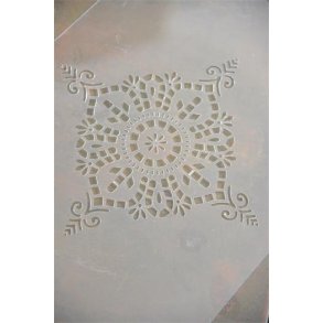Kalkmaling Stencil, filigree motif 6