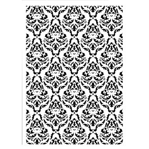 WoodUbend Posh Chalk Stencil Victorian Wallpaper 21x30cm
