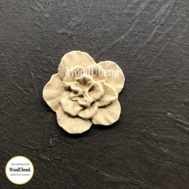 WoodUbend Trudskring Blde Blomsterblade, 4x4 cm.