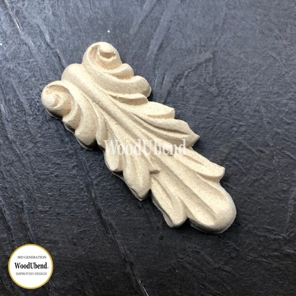 WoodUbend Trudskring Aflang Blad, 7x3 cm.
