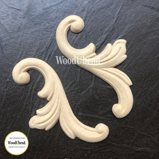 WoodUbend Hjrnest, 2 stk. 9,5x4,5 cm.