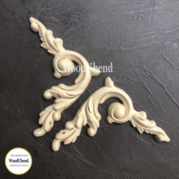 WoodUbend Hjrnest, 2 stk. 15,5x9 cm.