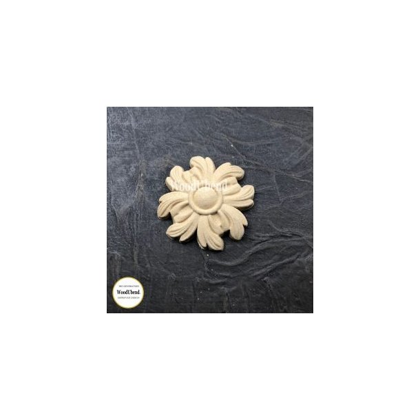 WoodUbend Trudskring Kronblad Blomst, 5 cm.