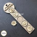 WoodUbend Trudskring Sm Roser, 3x3 cm.