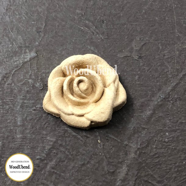 WoodUbend Trudskring Sm Roser, 3x3 cm.