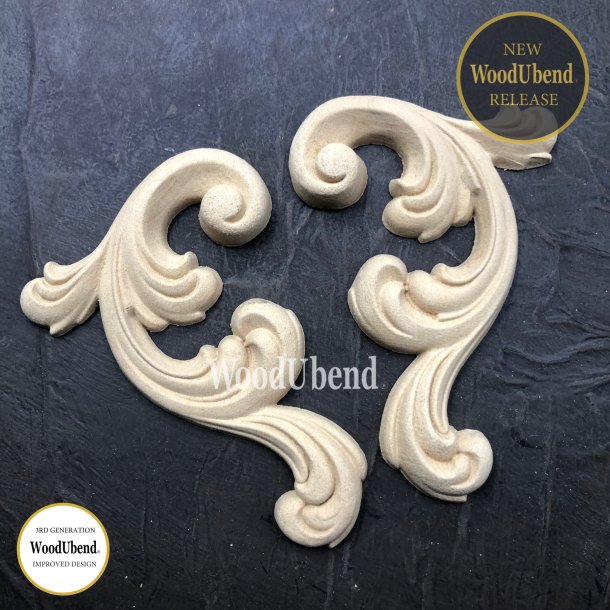 WoodUbend Trudskring Snirkel, 12,5x8 cm.