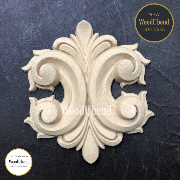 WoodUbend Trudskring Center stykke, 10x10,8 cm.