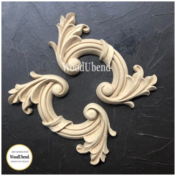 WoodUbend Trudskring Halvmne, 8x17 cm.