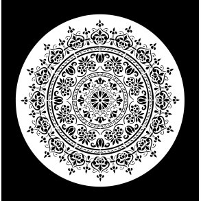 WoodUbend Posh Chalk Stencil Spider Mandala 30x30cm