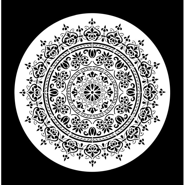 WoodUbend Posh Chalk Stencil Spider Mandala 30x30cm