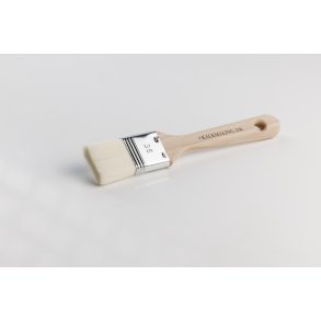 Kalkmaling, Flad Pensel Hvid, 3.5 cm.