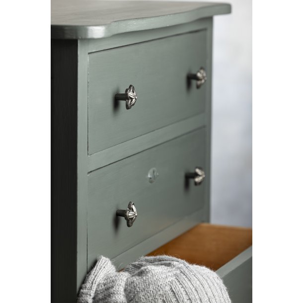 Chic Antique Greb Blomst, Antique Silver