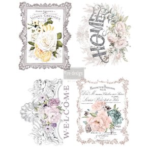 Redesign decor transfers floral home 27,94 x 38,10 cm. each design