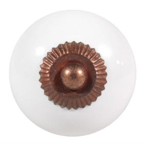 La Finesse Keramik Knop, Hvid