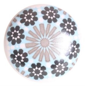 La Finesse Porceln Knop blomst, bl