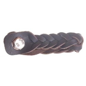 La Finesse Flettet Knop Lder - Sort